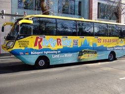 Picture of traveling bus