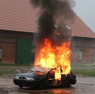car in fire