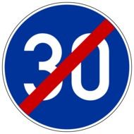 road sign minimum speed limit