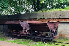 rusty transport trolley