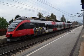 train station locomotive in Krumpendorf