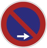 sign prohibiting a stop in Germany