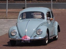 vw beetle toy car on earth