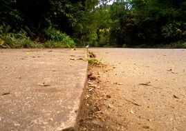 empty road closeup