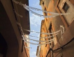 decorated streets for a holiday in Mallorca