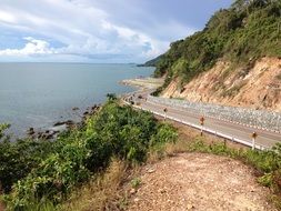 Picture of the road on a mountain