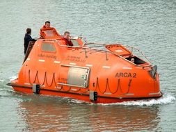 rescue vessel in a sea