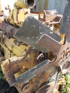 vintage engine closeup