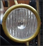 headlight classic car close up