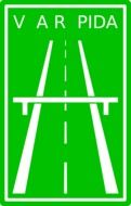 green expressway sign