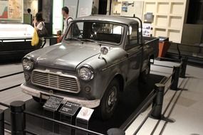 silver grey car Datsun