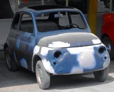 cinquecento car on restoration