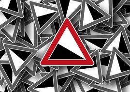road sign slope drawing