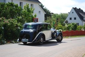 retro blue auto