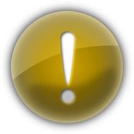 Yellow "Warning" sign