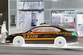 car with nypd lettering