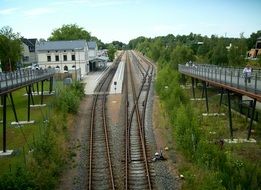 panorama of the railway station