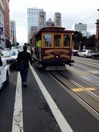 tourist tram in San Francisco