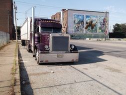 trailer in the city center