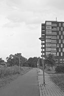 road black white foto