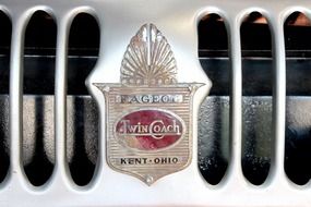 grille with logo close-up