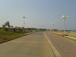 the road leads to blue infinity
