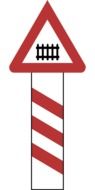 symbol of railway crossing