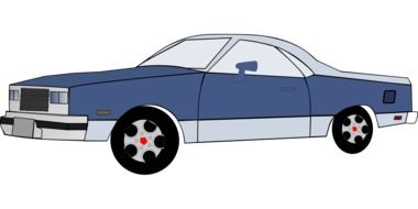 graphic image of a blue vehicle