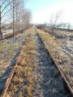 abandoned railway tracks