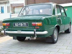 green lada old car