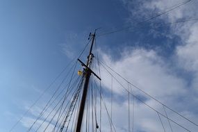 sailing-a masted ship