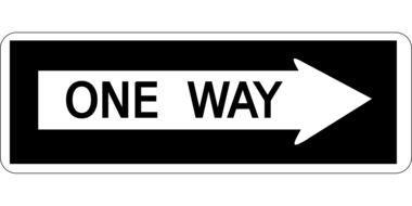 one way