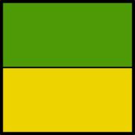 yellow-green symbol of amsterdam tram line