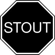 Clipart of stout sign