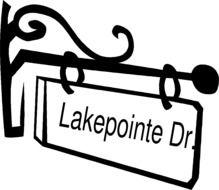 clipart of the hanging sign lakepointe dr