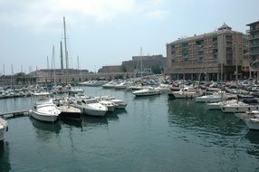 Yachts in the port of Savona