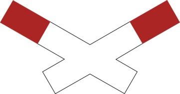 Ä°llustration of Railway crossing sign