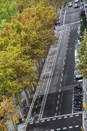 multiband street in Barcelona