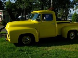 old yellow ford
