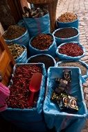 spices in the market in morocco