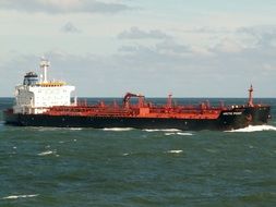 cargo ship in the Arctic