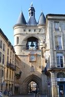 large bell tower on the chapel in france