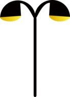 clipart of the street lamps