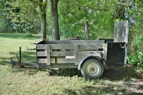 wooden trailer
