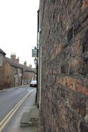 stone architecture on a city street in england