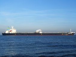 landscape of cargo ship in the Bering Sea