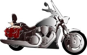 biker motorcycle as a graphic image