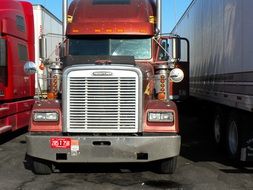 truck on the street in america