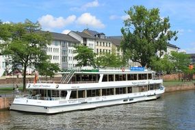 Cruise ship on a lake