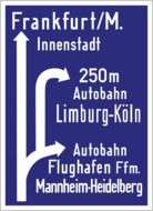 autobahn road sign